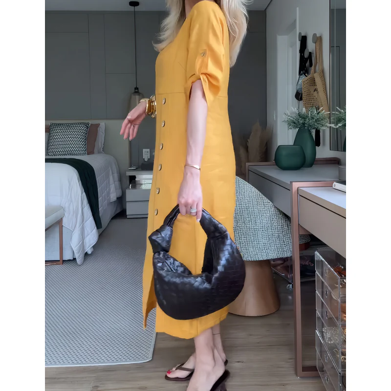 Buttoned Grace Maxi