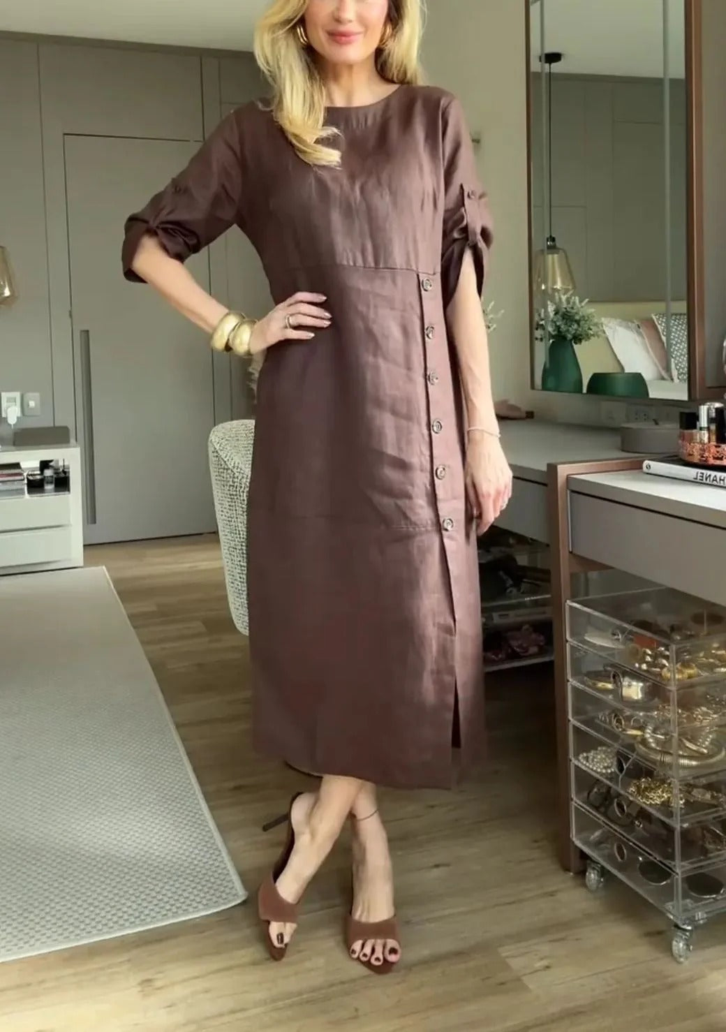 Buttoned Grace Maxi