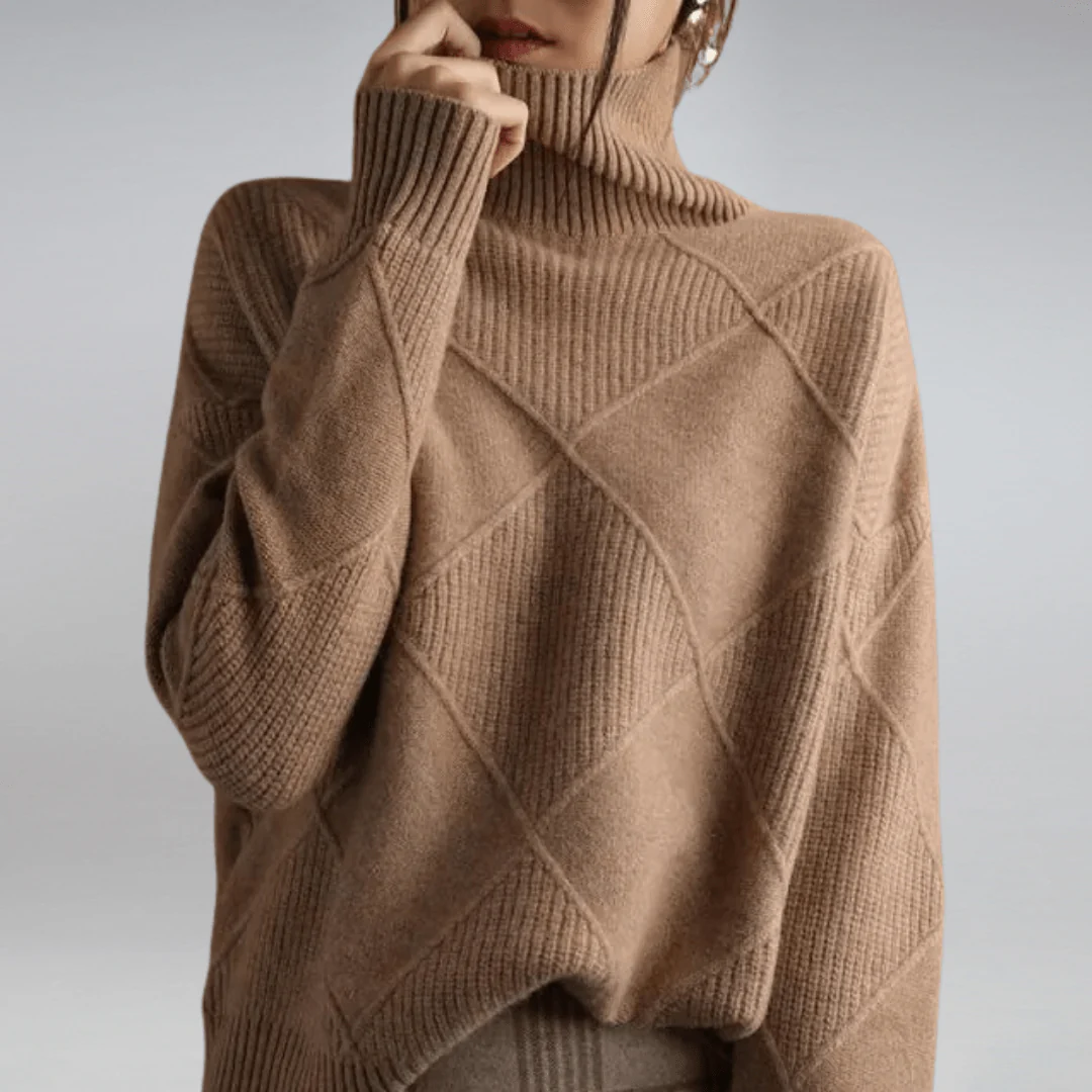 Elara – Cozy Knit Turtleneck