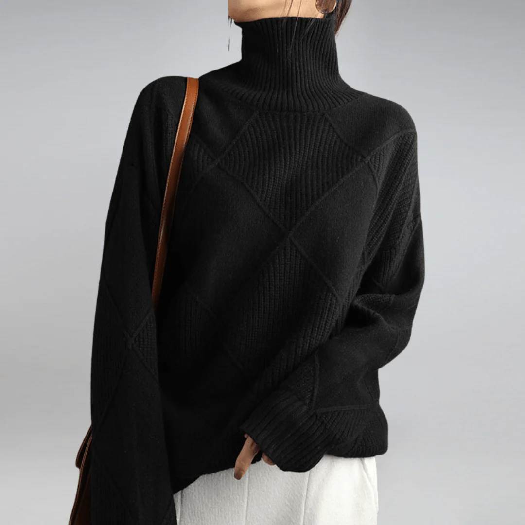 Elara – Cozy Knit Turtleneck
