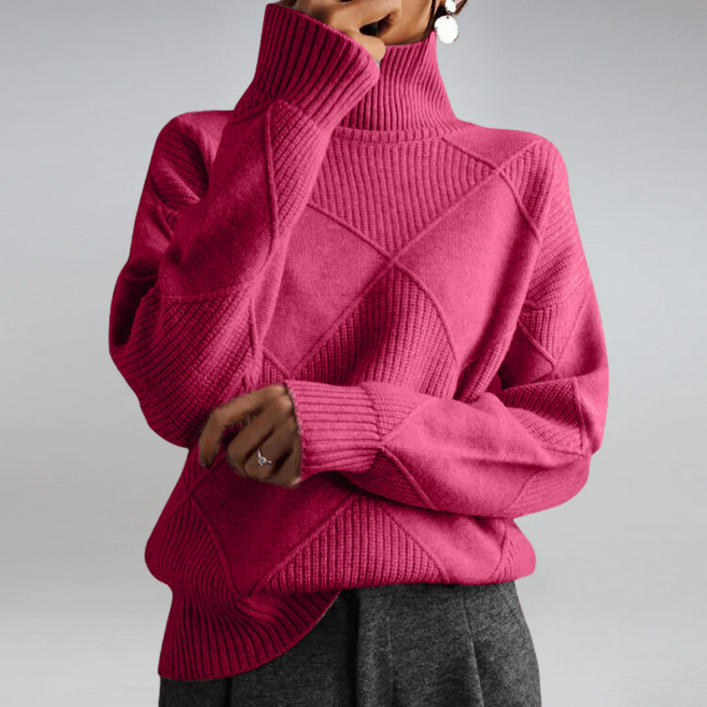 Elara – Cozy Knit Turtleneck