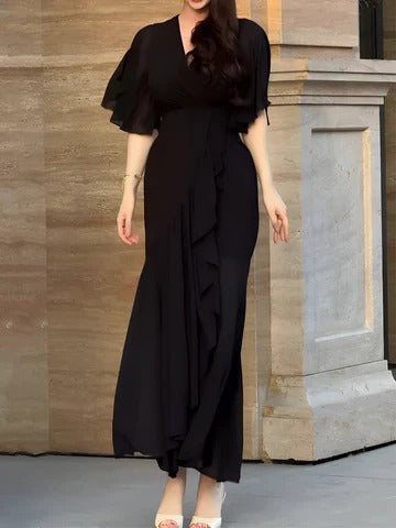 Retro Bloom Maxi Dress