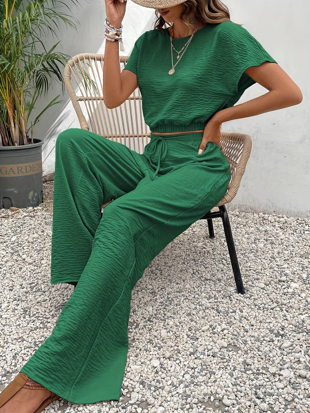 Womens Two-Piece Casual Fashion Set