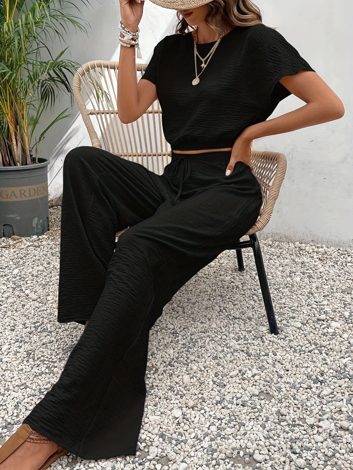 Womens Two-Piece Casual Fashion Set