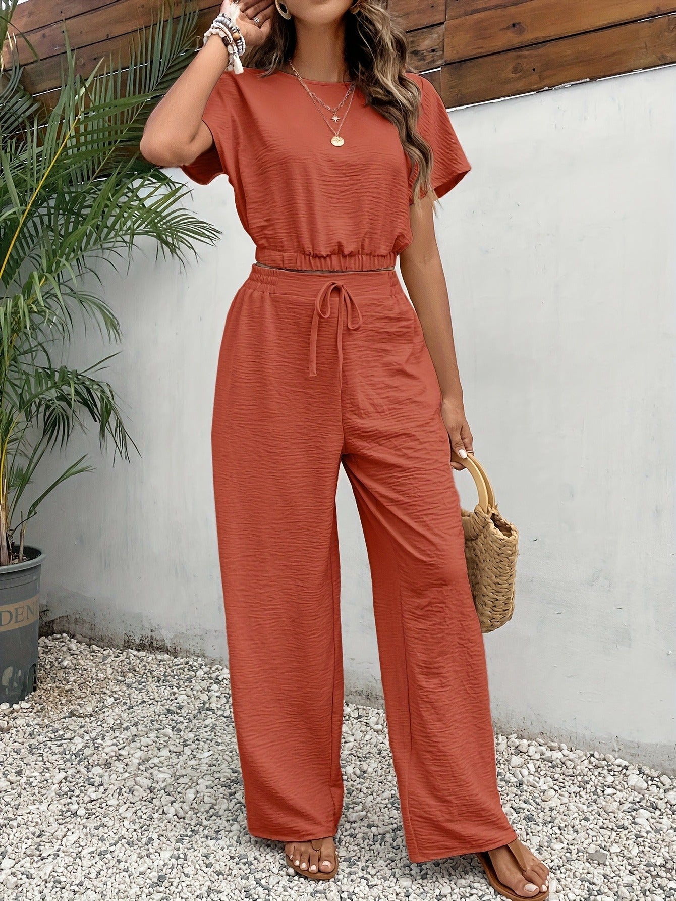 Womens Two-Piece Casual Fashion Set